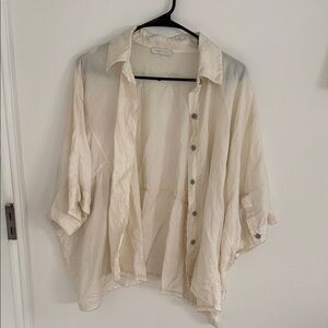 Milio-Milano Cream Button-Up Shirt